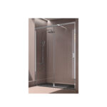 Sliding Transparent  Shower Enclosure Chrome