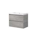 DUPLACH ETNA ICEMENT 2 DRAWER 24 INCH BATHROOM VANITY