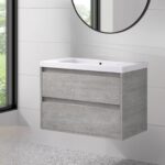 DUPLACH ETNA ICEMENT 2 DRAWER 32 INCH BATHROOM VANITY - Image 2