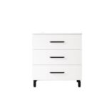 DUPLACH FUJI SATIN WHITE 3 DRAWER 24 INCH BATHROOM VANITY