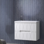 DUPLACH NANDA WHITE 32 INCH BATHROOM VANITY - Image 2