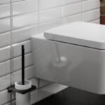 AddStoris Q Toilet Brush Holder Wall-Mounted Matte Black - Image 2