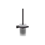 AddStoris Q Toilet Brush Holder Wall-Mounted Matte Black
