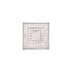 BAY SERIES SQUARE DRAIN RIA LINE 4" X4" SATIN