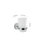 EROS TOOTHBRUSH HOLDER CHROME - Image 2