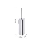 OUTLINE WALL MOUNTED TOILET BRUSH HOLDER CHROME - Image 2