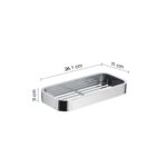 OUTLINE RECTANGULAR SHOWER BASKET CHROME - Image 2